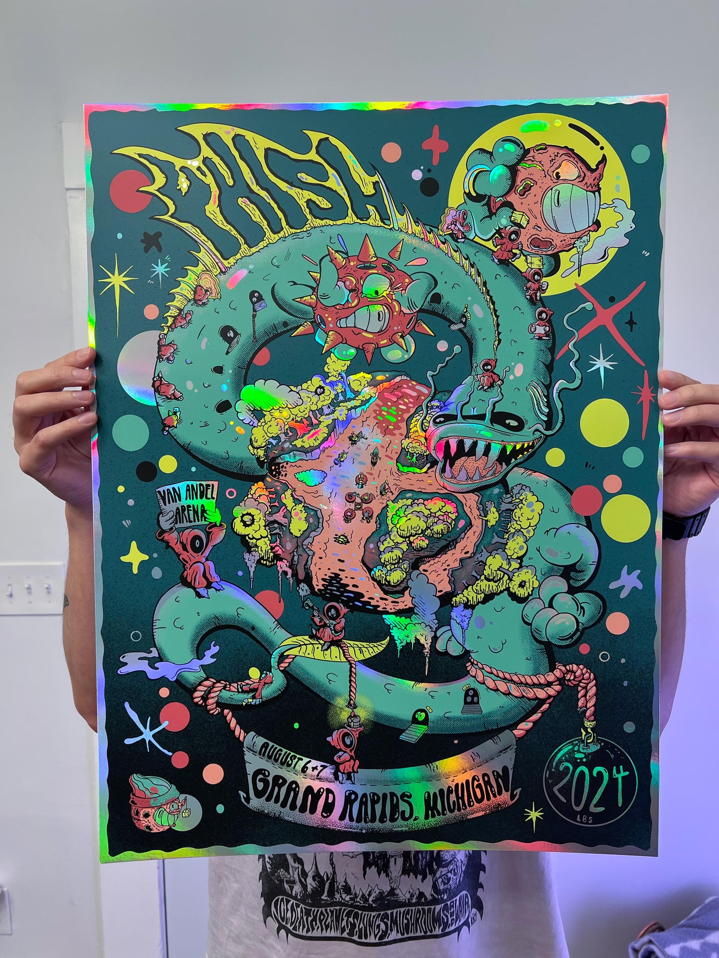 Phish Grand Rapids, MI 2024 Foil Poster