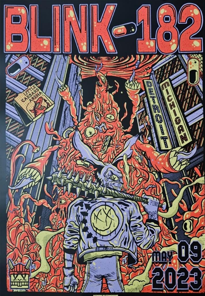 Blink-182 Detroit 2023 Artist Edition