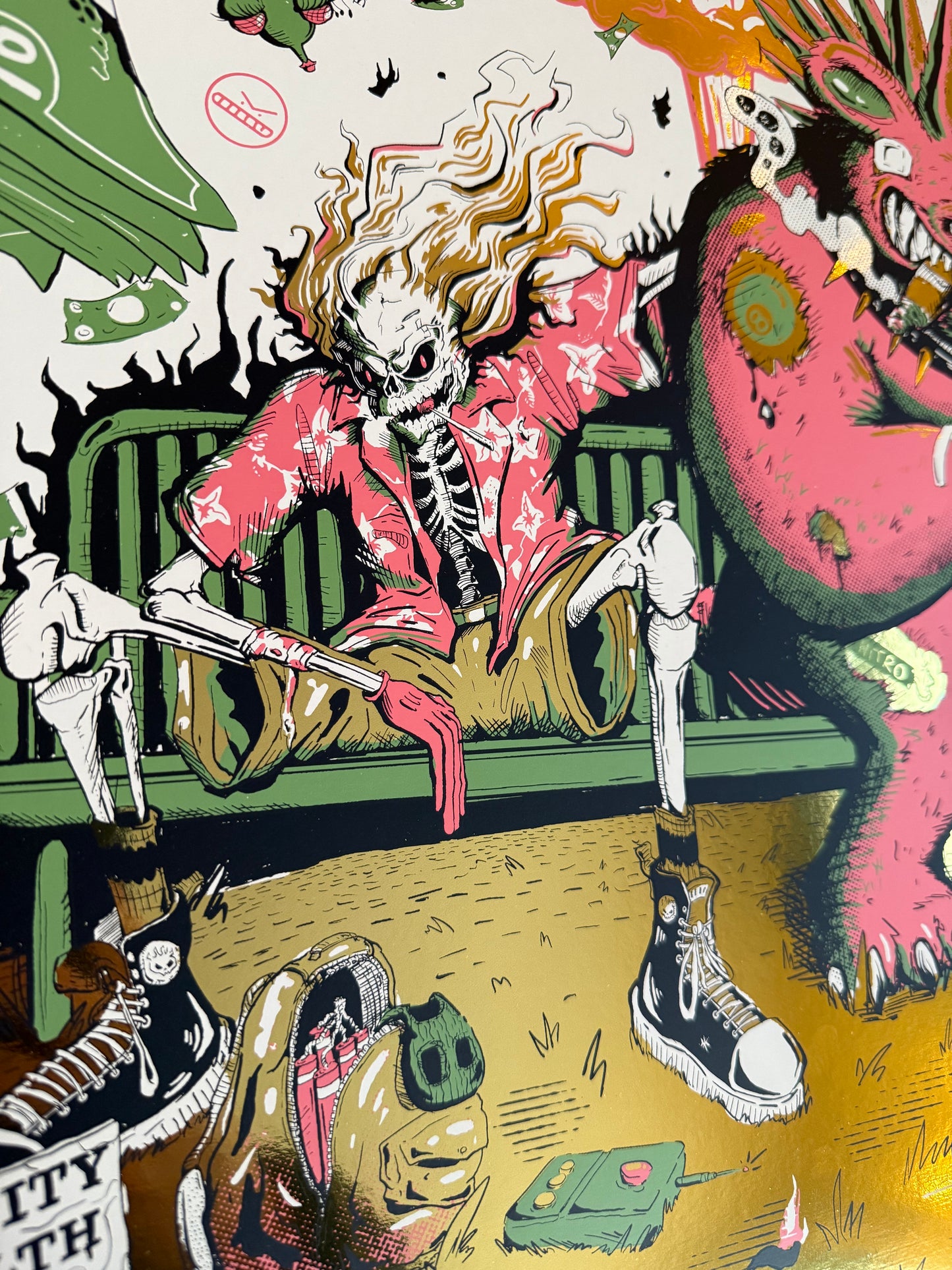 The Offspring - Bakersfield, CA - Gold Foil AP