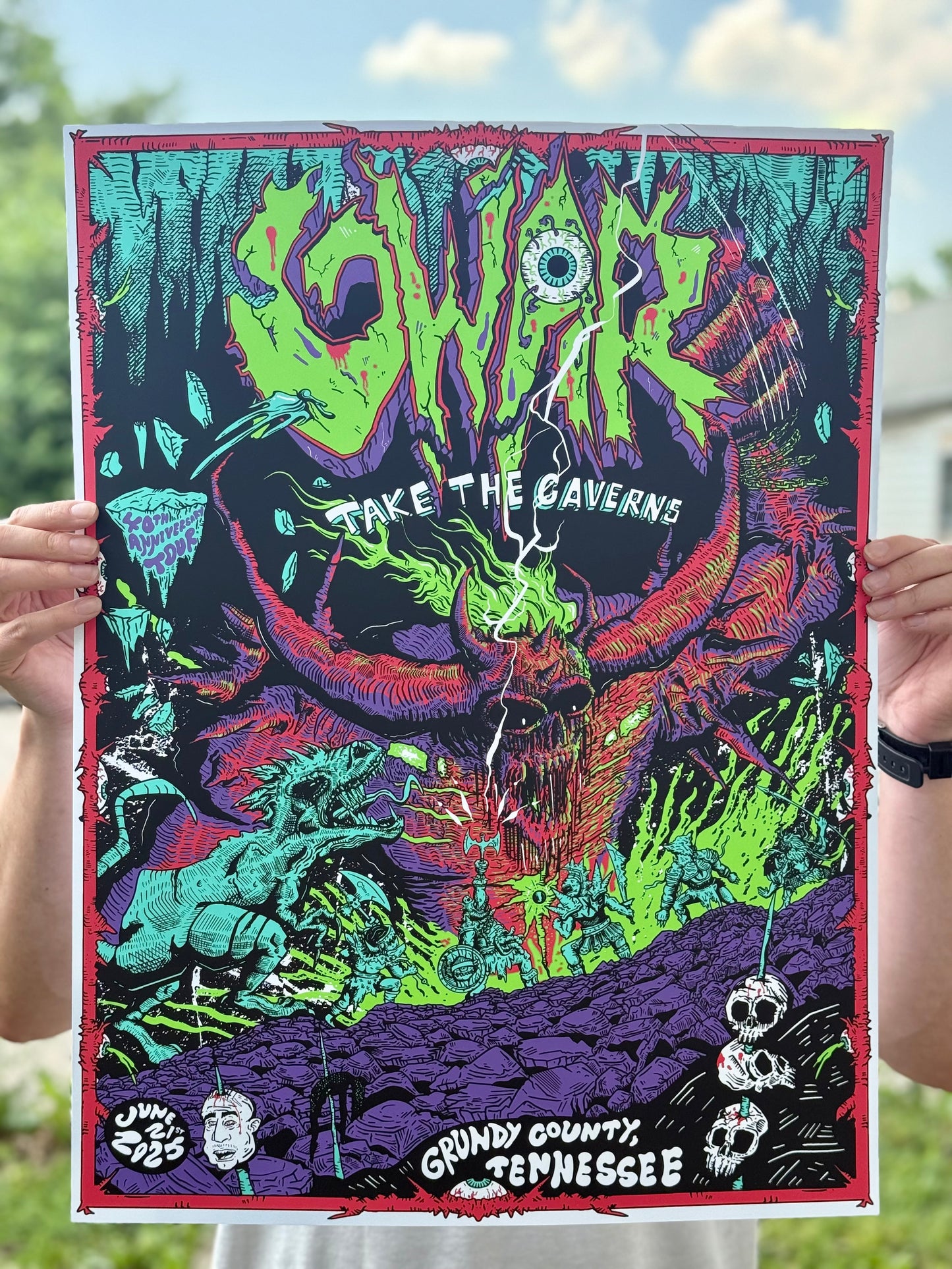 GWAR Caverns 2025 Poster